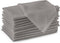 Encasa Cotton Cloth Napkins, Set of 12, Size 17"x17", Grey Solid Color, Machine Washable