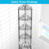 HuggieGems 5-Tier Black Shower Caddy Organizer with Hooks - Stylish Bathroom Storage