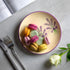 Handmade Lavender Floral Purple and Cream Glazed 7.9inch/20cm Side Plate - City to Cottage Unique Ceramic Dinnerware