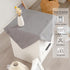 24 24 Inch Small Square Solid Grey End Table Cloth Washable Heavy Weight Wrinkle Resistant Tablecloth Soft Farmhouse