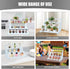 4 Countertop Tier White Wooden Display Stand Step Shelf Organizer for Perfume Skincare Desserts Cupcakes and Cosmetics