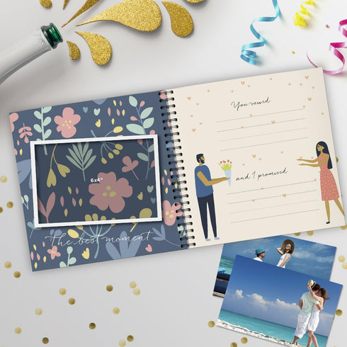 Honeymoon Travel Journal, Record-Book Trip Together, Save All Experiences in This Memory Album, Just Married Gift