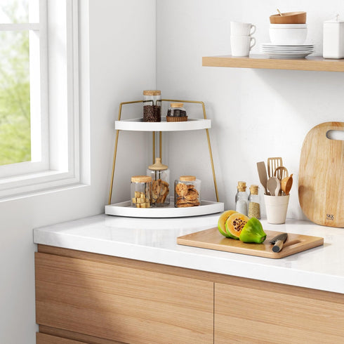 Counter 2 Countertop, Forbena Corner Bathroom Organizer, Tier Bathroom Organizer Small Bathroom Sink Top Trays Corner