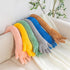 Cute Palm Pillow, Simulation Palm Plush Pillow, Soft Sofa Bed Pillow for Funny Bedroom Decoration (31.4in, Blue)