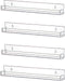 IEEK 4 PCS Floating Invisible Kids Bookshelf Wall Mounted Nail Polish Rack,Clear
