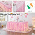 leegleri Pink Tulle Table Skirt for Baby Shower - 6FT Ruffle Tutu with LED Light for Birthday Party Decorations
