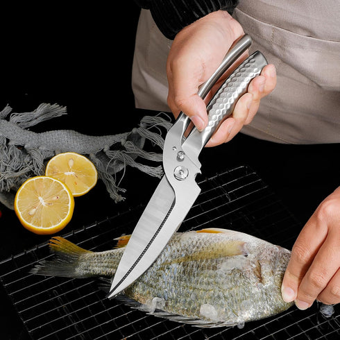 WILDMOK Heavy Duty Poultry Kitchen Shears Multi-function Stainless Steel Poultry Shears, Ultra Sharp All Purpose