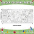 Soccer Giant Coloring Poster Football Large Versatile Activity Drawing Paper Coloring Tablecloth DIY Sport Theme Game
