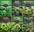 Hydroponics Vegetable Seed Collection for Planting - Watercress, Spinach, Siberian Kale, Swiss