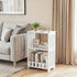 3 HAYOFAMY Tier Side Table Night Stand, Narrow End Table with Display Shelf, Small Bookcase Bookshelf, Simple Bedside