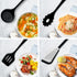 Silicone Kitchen Utensils Set, 8 PCS Heat Resistant Non-Stick Cooking Tools (Black)