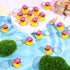 36 Pcs Duck Keychain Bulk, Cowboy Cowgirl Duck Party Favors, Tiny Duck Keychain with Cowboy Hat Sunglasses Charms