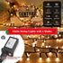 33FT 500LED 8 Christmas Lights Plug in,Cluster String Lights with Timer and Modes,Mini Globe Lights for Indoor Outdoor