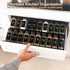 36Pcs Labels4oz (36, Spice Jars Containers with Black Seasoning Bottles with Shaker Lids for Rack, Cabinet