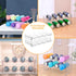 Water Bottle Organizer, 2 Pack Holder for Kitchen Fridge Cabinet Storage, Stackable Tumbler & Wine Rack