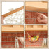 2 Pcs Large Macrame Fruit Hammock 11.8 x 20 Inch, Hand-woven Lace Hanging Basket for Kitchen, Saves Counter Space