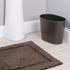 iDesign Oval Plastic Trash Can - The Kent Collection for Bath, Bedroom, Office - 12" x 8" x 10", Bronze