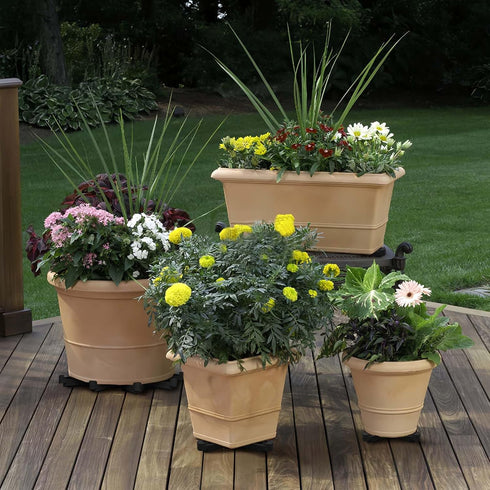 12PCS Plant Pot Feet for Outdoor Planters, Invisible Flower Pot Risers Toes,Indoor Secure Compressive Environmental