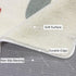 3.3'x5' ABREEZE Kids Play Mat,Fluffy Faux Wool Kids Rug Non-Slip Childrens Carpet ABC Number Educational Learning