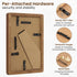 8x10 5x7 Axeman Natural Solid Oak Wood Picture Frame with Mat, Premium Rustic Wooden Photo Frames with Plexiglass