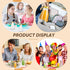 30 Pack 4oz 120ml Roshtia Plastic Mini Milk Bottles Bulk Juice Shot Bottles with Lids Small Beverage Drink Containers
