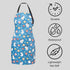 KOPY Cat Apron for Women - Cute Waterproof Apron with Pockets for Kitchen, Cooking, Grooming, Gardening, Colorful Fun