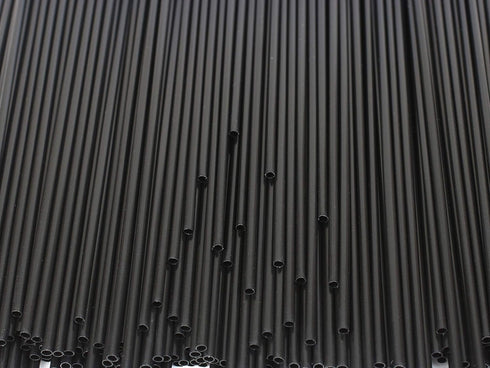 Tall Plastic Coffee Stir Sticks, 7 Inch Coffee Stirrer Sip Straws (Black, 1000)