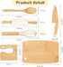Set 6 LUOLAO Wooden Kids Safe Knife and Kids Baking for Real Cooking, PCS Toddler Montessori Kitchen Tools, Cooking