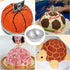 2Pcs Aluminum Hemisphere Pan, 8 Inch Nonstick Half Ball Cake Pan for Baking, DIY Bakeware Tools