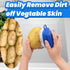 2-Pack PHYEX Vegetable Brush, Non-Slip Grip Veggie Scrubber for Cleaning Food, Fruits, Potatoes