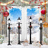 Honoson 6 Years(8 Christmas Mini Street Light Models Christmas Accessories Miniature Lamp Village Post for Dollhouse