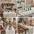 12x47.0 inches) Faux Fur Table Runner,Table Runner for Soft Luxury Winter Decor Xmas White Decorations, Party Birthday