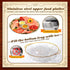6 Set 11.8" Baderke Chilled Serving Tray for Parties with Compartments Ice Chilled Party Platter Charcuterie Serving