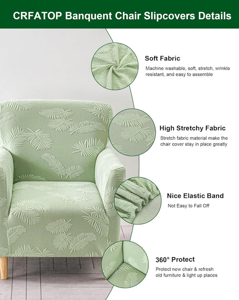 1 Sofa,B11 CRFATOP Stretch Piece Chair Covers with Arms Printed Accent Chair Cover Armchair Flower Soft Banquet