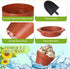 24 Pack Patelai Flower Pot Dessert Cups with Shovel Spoons Plastic Cake Desserts Cups for Farmers Market Construction