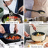 LIANYU 12-Piece Black Silicone Kitchen Cooking Utensils Set with Holder, Includes Slotted Spatula, Spoon Turner, Ladle,