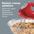 Hamilton Beach 6-Speed Electric Hand Mixer - 275 Watts with Whisk, Traditional Beaters, Red