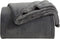KMUSET Fleece Blanket Throw, Dark Grey, Lightweight, Super Soft Cozy Microfiber Bed Blankets