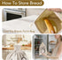 Reusable Bread Bags for Homemade BreadNatural BeesWax & Linen CottonLarge Capacity and Portable,Bread Keeper