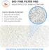 SHRIMP BUBBLE 12 inches 72 inches 1 inch Classic Koi Pond Filter Pad Fine - by by - White Bulk Roll Ultra-Durable