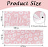 Spring Kitchen Rugs Set of 2, Pink White Daisy Flower Door Mat Non Slip Floor Rugs for Home Kitchen Room Decor