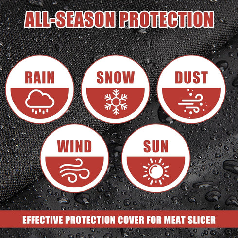 Dust-proof Meat Slicer Cover for Home, Compatible with OSTBA Meat Slicer Commercial, 15" L x 11" W x 11" H