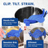 Kitchen Gizmo Snap N' Strain, Silicone Clip-On Colander for Vegetables and Pasta, Essential Cooking Tool