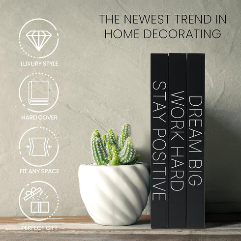 Set Decorative Books for Home Decor - Faux for decoration Coffee Table | Book Shelf Decor | Entryway | Console Table