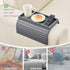 GEHE Bamboo Sofa Arm Tray, Foldable Couch Arm Tray Side Table, Anti-Falling Armrest Tables Cup Holder for Snacks