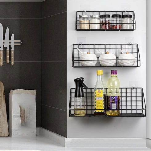 ROFAY Set 3, Floating Shelves of Wall Mounted Storage Rack Shelves for Bedroom, Living Room, Bathroom, Kitchen, Office