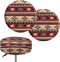 Sellikakes Red Tribal Horse Decor Bar Stool Covers, Round Seat Cushions 12-16 Inch
