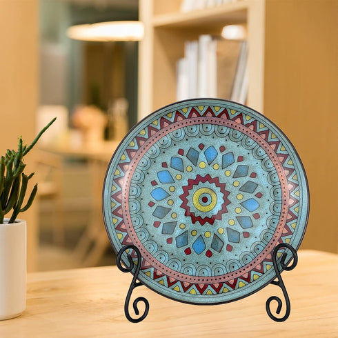 12 Inch Plate Stands for Display, 2 Pack Black Iron Adjustable Easel Stand for Photo Frame, Plate, Home Decoration