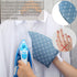 2 Pieces Gloves for Steamer, Waterproof Anti Steam Mitt with Finger Loop for Heat Resistant Ironing Board (Blue, Plaid)