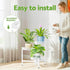 NQW 3 Tiered Tall Plant Stand Indoor Outdoor, Metral Plant Shelf for Corner Display Rack, Multi-Tier Folding Planter